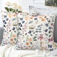 thumbnail image 4 of Throw Pillow Cover Case Watercolor Floral Pillow Covers 20x20 Inch Set of 2,Soft Decorative Throw Pillow Case for Living Room Bedroom Sofa Couch Cushion Covers, 4 of 6