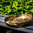 thumbnail image 4 of Handcrafted Brass Plate - Thali - Dinner Plate Serving Tableware | Golden Brass Non-toxic, 4 of 5