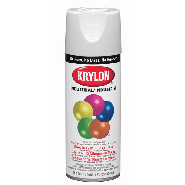 Krylon 1601 12Oz FastDrying High Gloss Finish Osha Safety Spray Paint