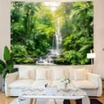 thumbnail image 3 of Forest Tapestry Green Landscape Wall Tapestry, Nature tapestries for Bedroom Ceiling Tapestries Wall Hanging for Bedroom Living Room Wall Decor Forest 30"x40", 3 of 7