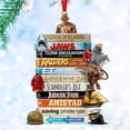 thumbnail image 2 of Masterpiece Stack Acrylic Christmas Ornament, Gift For Cinema Geek, Movie Ornament, Stack Ornament, Christmas Ornament, Movie Night Decor, 2 of 4