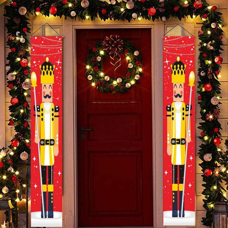 Christmas Nutcracker Banner Decorations Outdoor 5.9ft Solider