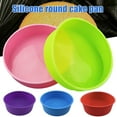 thumbnail image 3 of 6 Inch Silicone Round Cake Pan Non-stick Baking Mould Bakeware Tray New, 3 of 6