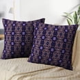 thumbnail image 3 of LALILO Throw Pillow Covers Pencil Ethnic With Navy Blue And Cream Cushion Cover 18" x 18", 3908 Pack, 3 of 6