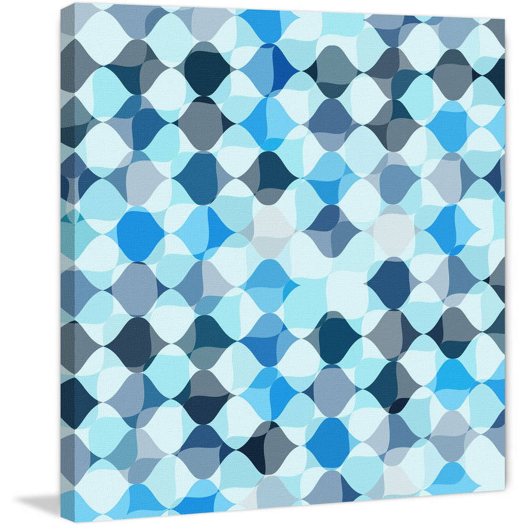 Marmont Hill 'Tic Tac Blue' Painting Print on Wrapped Canvas