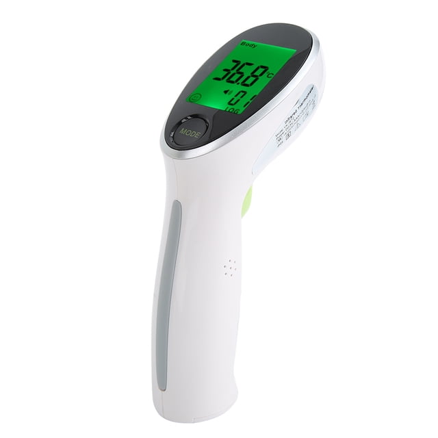 Termómetro sin contacto, ABS Temperatura infrarroja blanca Termómetro infrarrojo para bebé Termómetro infrarrojo Elegante y moderno
