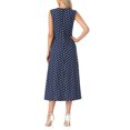 thumbnail image 3 of INSPIRE CHIC Women's Dress Polka Dot Tank Sleeveless A-Line Mother's Day Sundress Navy Blue L, 3 of 6