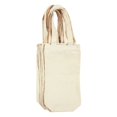 thumbnail image 4 of Bolsas de transporte de vino de lona BLUE PANDA con asas, paquete de 6, 4 of 8