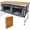 Bamboo Standard, variant on Folding Camping Table with Storage Compartment Aluminum Lightweight Camp Kitchen Table Height Adjustable Indoor/Outdoor Table Perfect for Tailgating, Backyards, BBQ,Picnic