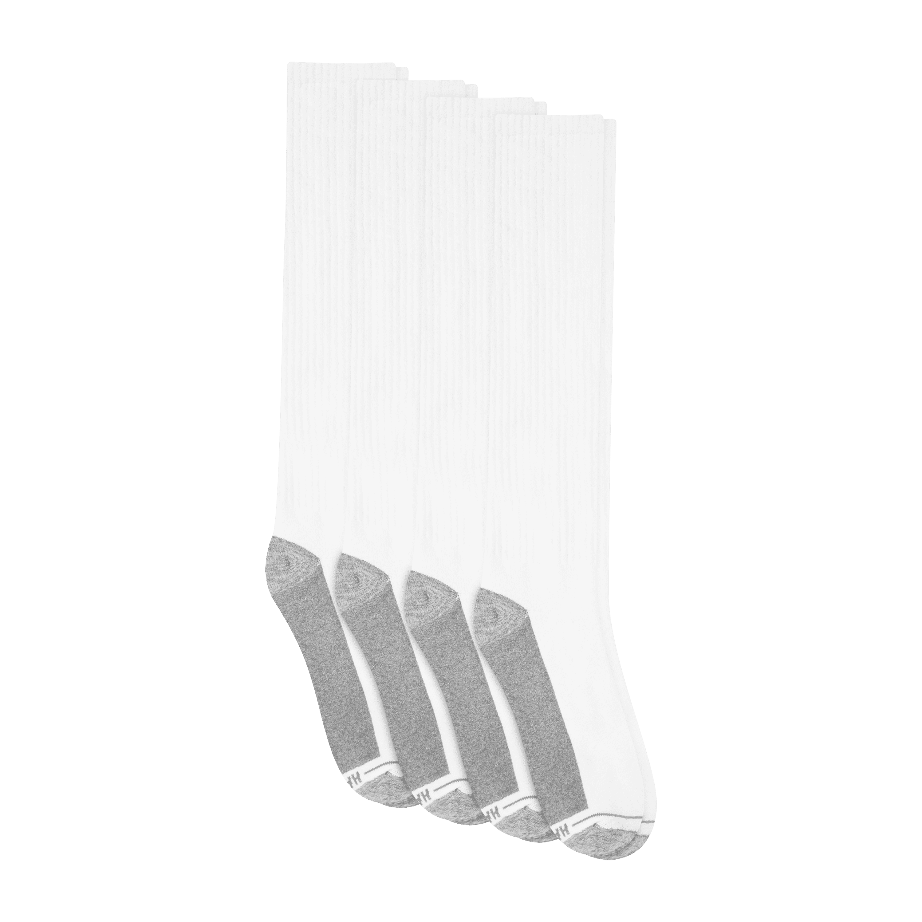 Hanes Mens Over-the-Calf Socks, Max Cushion, Cool Comfort, 4-Pack, Size 6-12