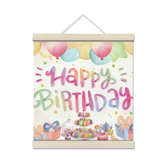 birthday Personalized Photo Wooden Wall Art, Custom Full Color Photo Print and Text, Home Decor and Keepsake Gift 7.8*7.8IN