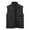 Black, variant on Mens Cargo Utility Safari Vest Fleece Lined Waistcoat Jacket Stand Collar Warm Body Warmer Multi Pocket Hunting Hiking Sleeveless Jacket Fuzzy Vest Coats Outwear