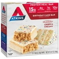 thumbnail image 3 of Atkins Birthday Cake Protein Meal Bar, High Fiber, Low Sugar, Meal Replacement, Keto Friendly, 5 Count, 3 of 11