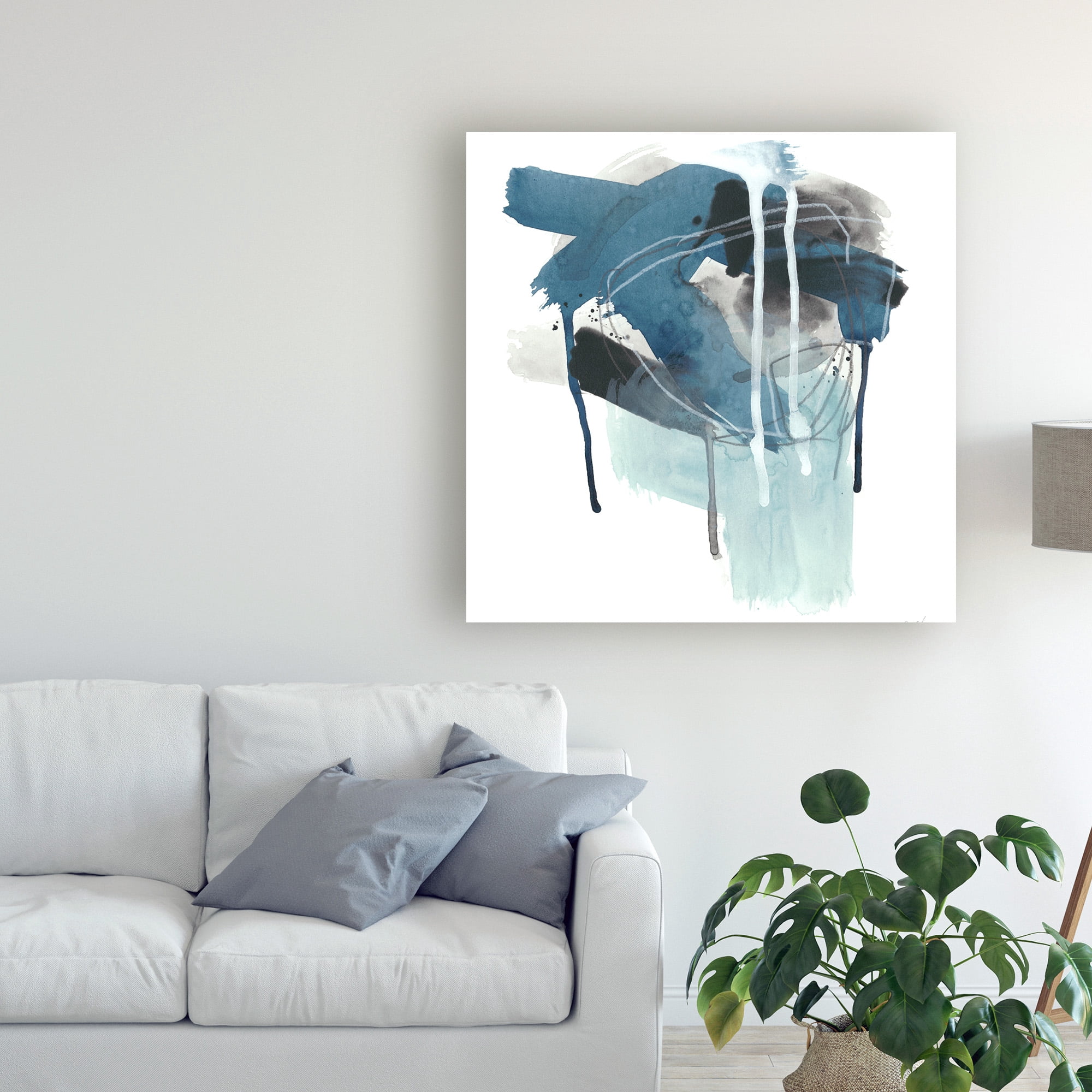 Trademark Fine Art 'Incidental Indigo III' Canvas Art by June Erica Vess