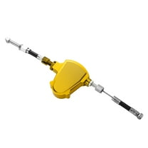 Universal Aluminum Alloy Motorcycle Stunt Clutch Easy Stunt Pull Cable Lever Line Clutch for Economizer System Gold Tone