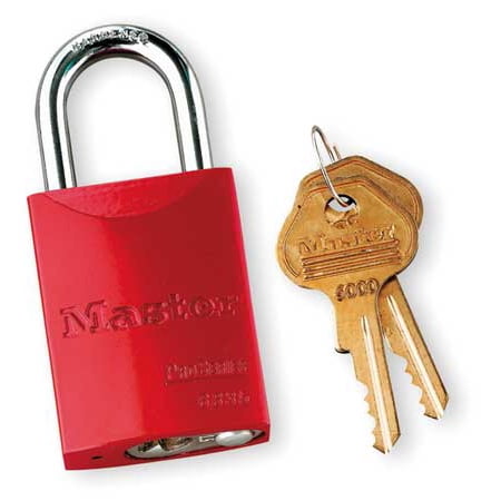 MASTER LOCK 6835KARED10G502 Lockout Padlock KA Red 1 7 8 H MASTER LOCK 6835KARED10G502 Lockout Padlock KA Red 1 7 8 H