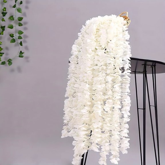 Ipopu 39 Inch Silk Cymbidium Orchid Garland - Artificial Flower String for Wedding Backdrop Decor