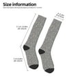 thumbnail image 2 of Sikiie Black And White Houndstooth Knee Socks, High Socks Long Stretchy Sock Women Knee High Stocking, Long Socks for Women, 2 of 6
