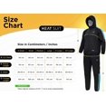 thumbnail image 4 of RDX Sauna Suit Weight Loss, Full Body Sweat Heat Suit with Hood, Anti Rip Silver Back Long Sleeves Tracksuit, Boxing MMA Slimming Gym Fitness Running Workout Zipper Jacket, Men Women Top Trouser Set, 4 of 8