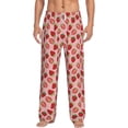 thumbnail image 2 of Goofa Strawberries Printed Soft Pajama Pants for Men, Wide Leg Comfy Casual Lounge Yoga Pants-Medium, 2 of 9