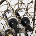 thumbnail image 6 of Yardi Yarda 45 Bottle Wrought Iron Wine Rack Jail, Wine Rack with Sliding Lock Door, Wine Rack with Antique Bronze Finish, Brown, 6 of 11