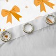 thumbnail image 4 of Manfei Orange Coquette Bowknot Curtains and Drapes Pack of 2 (52x63 Each),Bohemian Rainbow Black Out Curtains, 4 of 6