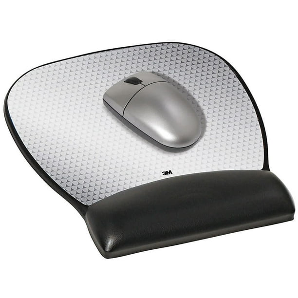 3M Precise Mouse Pad with Gel Wrist Rest, Black