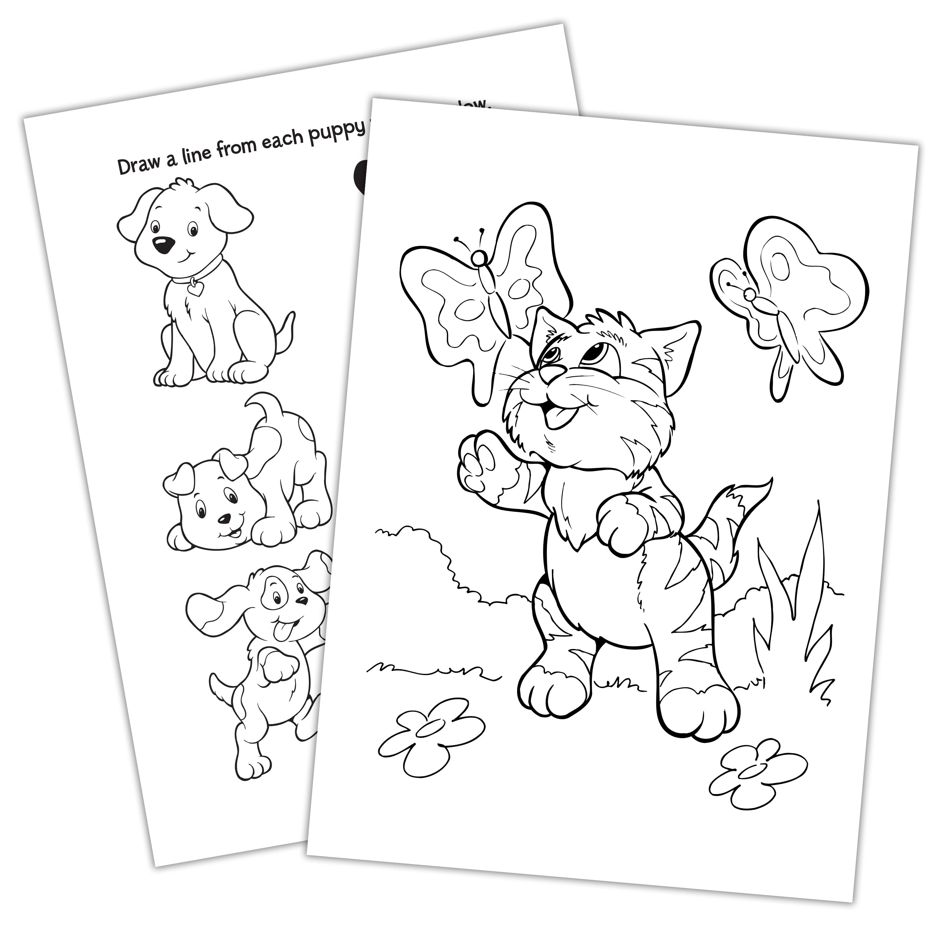 Bendon Pet Pals Jumbo Coloring Book, 64 Pages