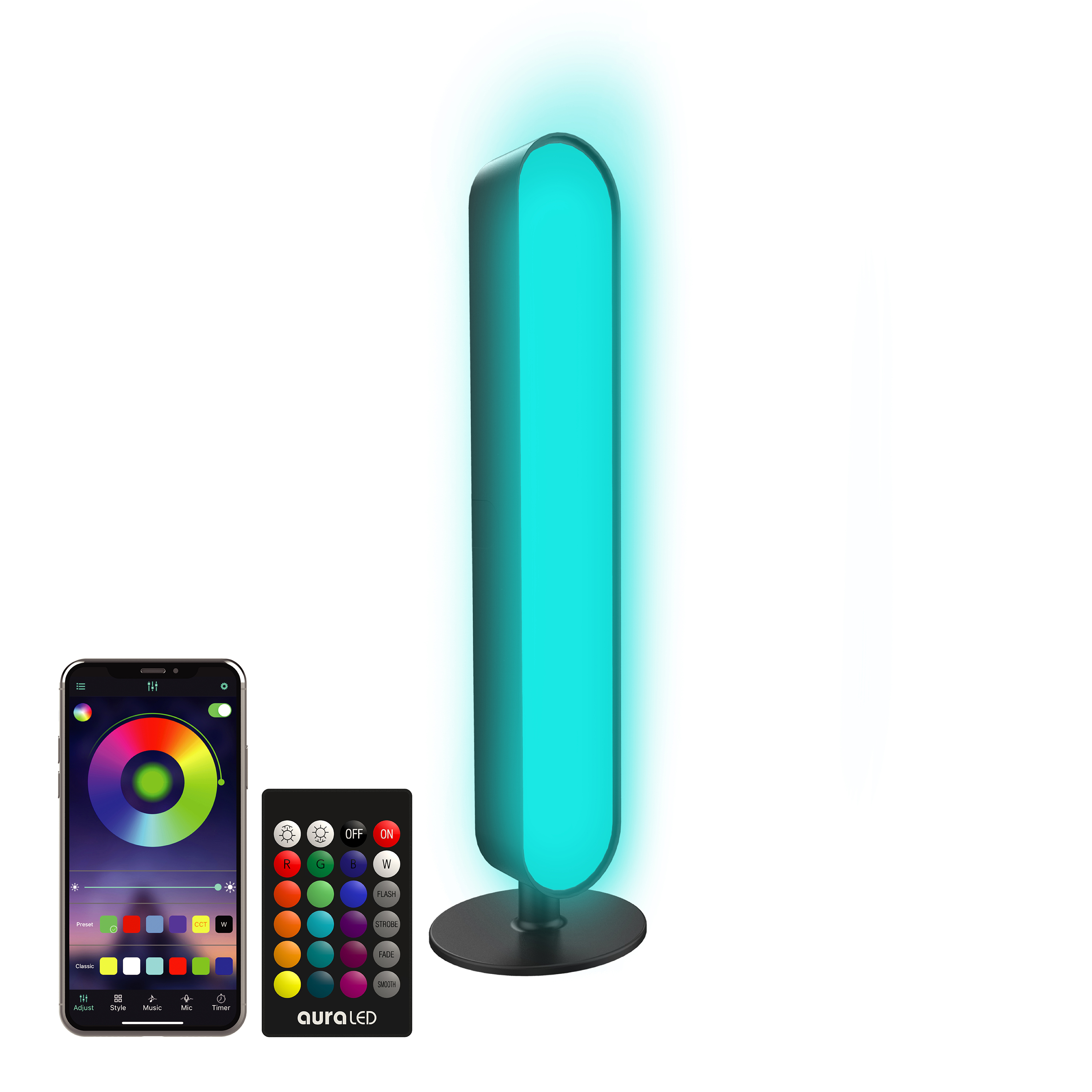 auraLED Multicolor Remote/App Controlled LED Light Bar - image 2 of 15