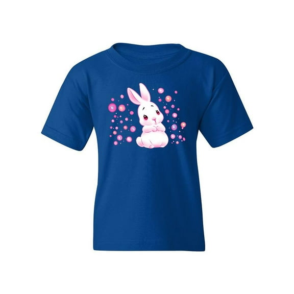 Rabbit With Bubbles T-Shirt Juniors -Image by Shutterstock, x-Large