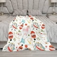 thumbnail image 5 of Christmas Soldier Nutcracker Tree Blanket Fleece Cozy Warm Merry Xmas Lightweight Throw Blanket for Couch Sofa Bed for Adults Kids Boys Teens Gift 50"x60", 5 of 6