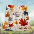 thumbnail image 7 of An Antique Autumn Leaf Flannel Blanket - Cozy and Warm All-Season Woven Blanket, Multifunctional Travel Blanket with Digital Print Design, 7 of 7