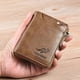 thumbnail image 2 of Kangaroo Wallet Men's RFID Blocking PU Leather Wallet with Zipper Multi Business Credit Card Holder Purse High Quality, 2 of 5