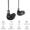 thumbnail image 2 of K1 Auriculares con cable In-ear Auriculares metálicos Triple conductores Auriculares con aislam BQEYZ Auriculares, 2 of 7