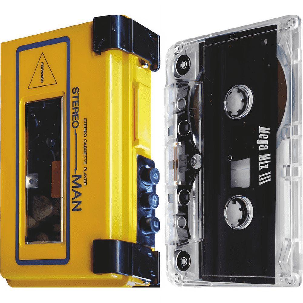 SP13224 Awesome 80s Vintage Portable Cassette Tape Player 2pack Cardboard Cutout Standee Standup