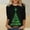 Green, variant on Odbmxy Womens Christmas Tops Plus Size 3/4 Sleeve Graphic Tee Shirts for Women Holiday Red Casual Regular Pullover Tops