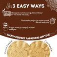 thumbnail image 6 of Pride of India - Pack of 6 - Chili Chickpea Spicy Papadum, Plant-Based Protein Crisps, 10 Count, 3.53 oz, Vegan, Gluten-Free, 6 of 11