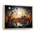 thumbnail image 2 of Designart "Abstract love Couple Landscape" Romantic Landscape Floater Framed Canvas Print, 2 of 7