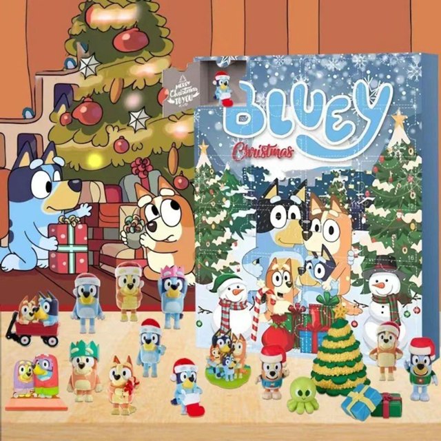 Figura DE ACCIÓN DE Bluey Bingo, juguete de toda la familia, Chilli Bandit, modelo coleccionable de PVC, regalo de cumpleaños y Navidad para niños, 2024