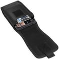 thumbnail image 4 of Luxmo Belt Holster for TCL 50 LE, Pouch Holder Phone Case, Hook & Loop Closure/Card Slots/MOLLE/Carabiner Clip, Nylon - Black, 4 of 8