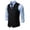 #019-Black, variant on Men's Waistcoat, Solid Color Sleeveless V-Neck with Button Front and Pockets, Slim Fit for Business and Casual Wears