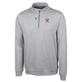 thumbnail image 2 of Men's Cutter & Buck  Gray Tacoma Rainiers Big & Tall Stealth Heathered Quarter-Zip Pullover Top, 2 of 3