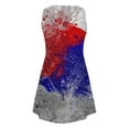 thumbnail image 4 of USSUMA Sleeveless Sundresses for Women 4th of July American Flag Midi Beach Party Dresses Knee Length Flowy A line Swing Sun Dresses Women's Summer Casual Round Neck Dress Wedding Guest, 4 of 4