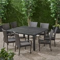 thumbnail image 3 of Noble House Bullpond 9 Pièces Repas en Aluminium Extérieur en Noir Mat, 3 of 20