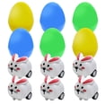 thumbnail image 2 of 12 Mini Plush Bunny Cars for Easter Basket Decoration - Cute Surprise Eggs for Holiday Parties, Table Decor & Festive Gifts - Perfect for Celebrating Spring Celebrations!, 2 of 6