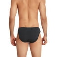 thumbnail image 4 of ylioge Mens Underwear Casual Mid Waisted Ribbed High-Cut Stretchy Solid Color Breathable Soft Basic Briefs, 4 of 8