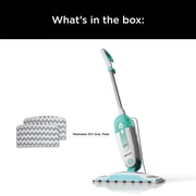 Shark Steam Mop with 2 Dirt Grip Pads, Lightweight, Safe for all Sealed Hard Floors like Tile, Hardwood, Stone, Laminate, Vinyl & More, Machine Washable Pads, Removable Water Tank, S1000