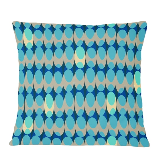 Designart Retro Abstract Design XV' Mid-Century Modern Throw Pillow - 12x20