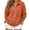 Orange, variant on LUVDA Women's Waffle Knit Zip Up Jacket with Large Pockets Long Sleeve Collared Fall Outerwear