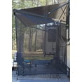 thumbnail image 1 of Excelfu Toldo para RV con pantalla lateral de 9'X7' - Toldo para RV con pantalla de malla negra, parasol para camping, remolque, toldo, bloqueador solar UV, kits completos para toldo lateral para RV, 1 of 1